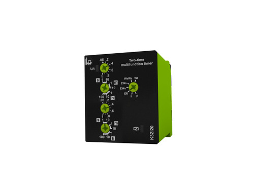 Asymmetric timer, K3ZI20 12-240V AC/DC